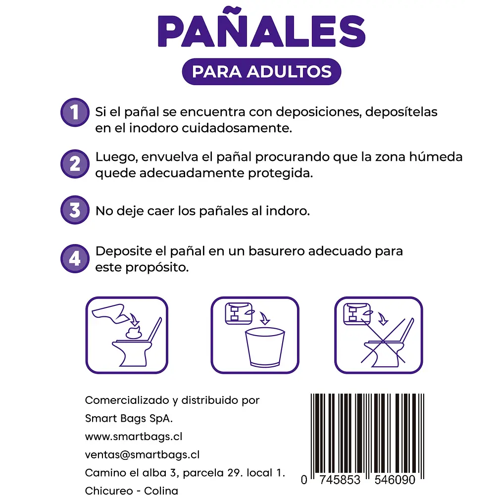 Pants Ropa Interior Desechable XL / XG - 6 Paquetes. Smart Care
