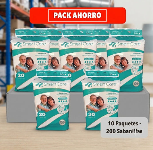Sabanilla 60x90 cm 10 Paquetes. 200 sabanillas