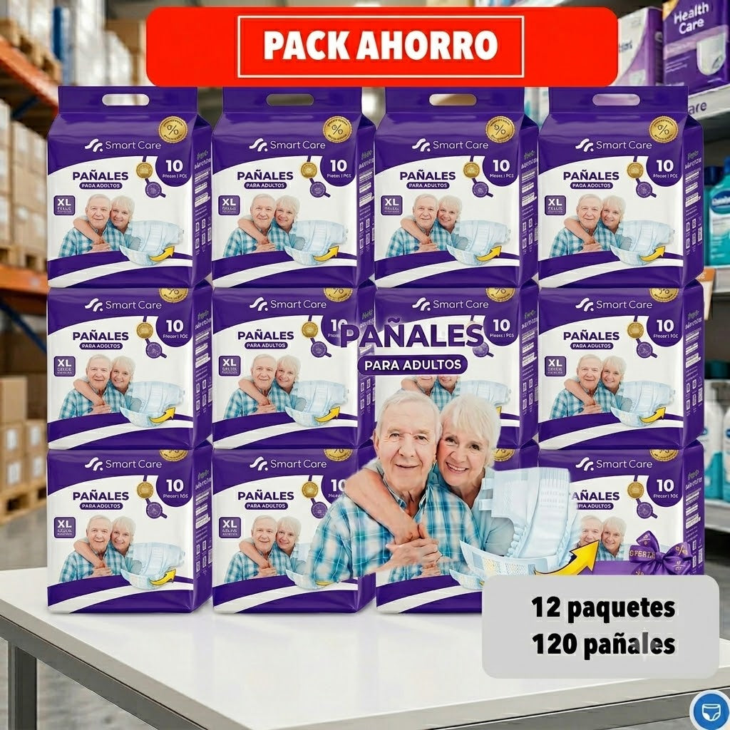 Pants Ropa Interior Desechable XL / XG - 12 Paquetes + Regalo. Smart Care