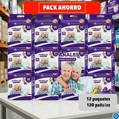 Pants Ropa Interior Desechable XL / XG - 12 Paquetes + Regalo. Smart Care