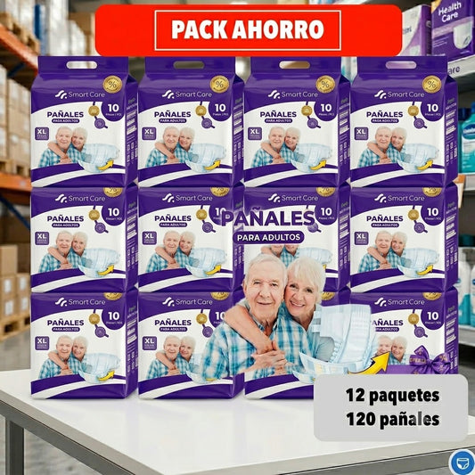 Pants Ropa Interior Desechable XL / XG - 12 Paquetes + Regalo. Smart Care