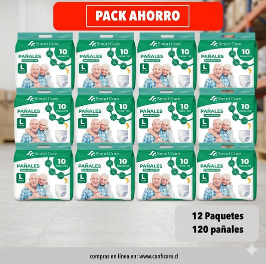 Pants Ropa Interior Desechable L / G - 12 Paquetes. Smart Care