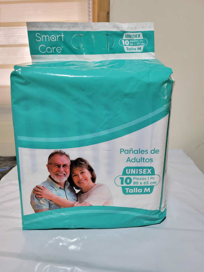 Pañales para Adulto Premium Talla M Alta Absorción | Pack 50 Unidades.Smart Care