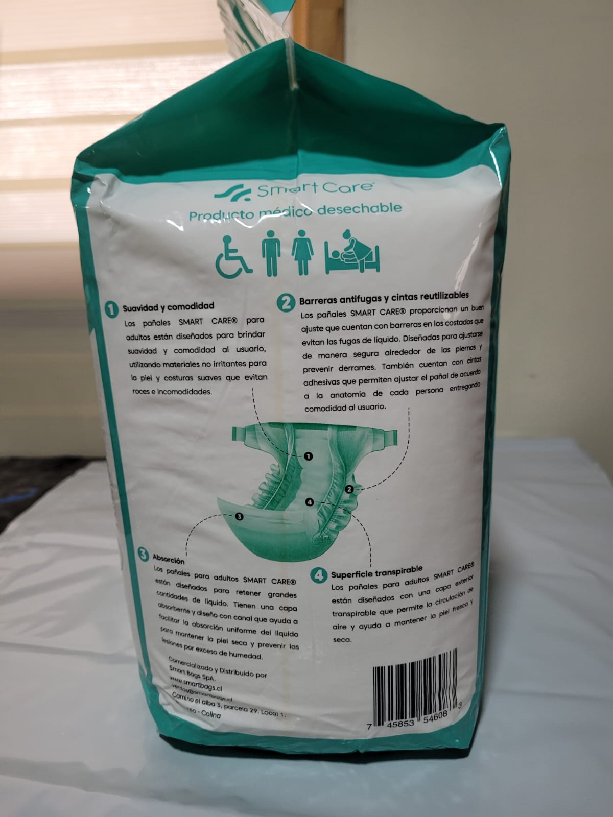 Pañales para Adulto Premium Talla M Alta Absorción | Pack 50 Unidades.Smart Care