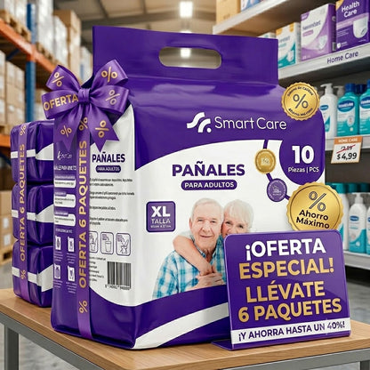 Pants Ropa Interior Desechable XL / XG - 6 Paquetes. Smart Care