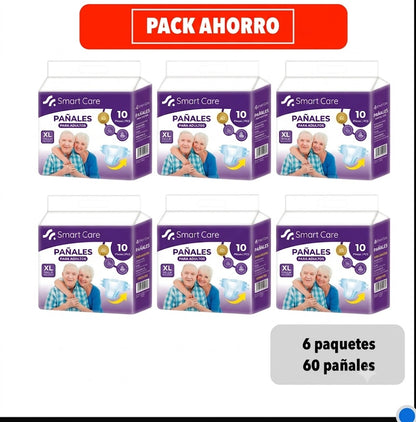 Pants Ropa Interior Desechable XL / XG - 6 Paquetes. Smart Care