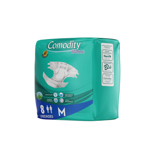 Pañales Adulto Comodity Basic Talla M 10 Paquetes | 80 Pañales