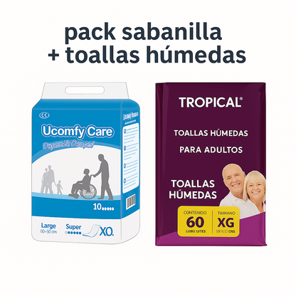 Pack Sabanilla + Toallas Húmedas