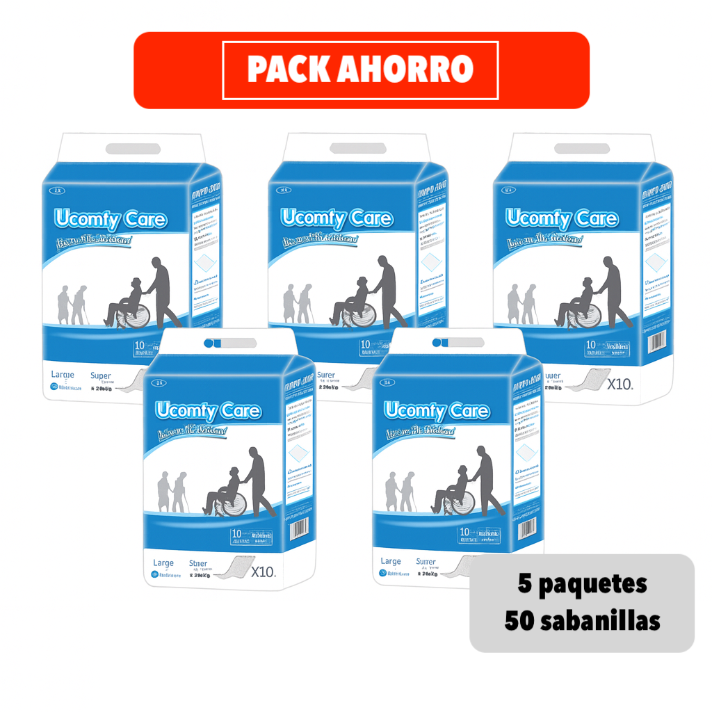 Sabanilla 60x90 cm 5 Paquetes + Regalo