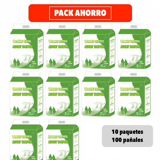 Pañales Adulto Premium XL / XG - 10 Paquetes + Regalo