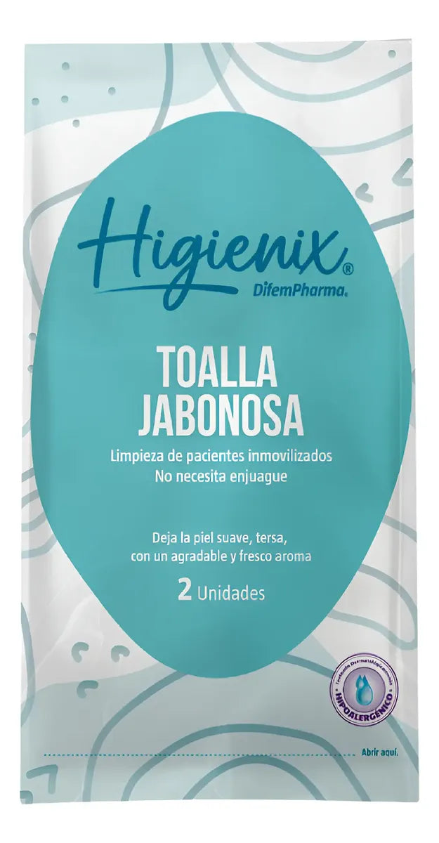 Toalla Jabonosa Higienix X 2 Unidades
