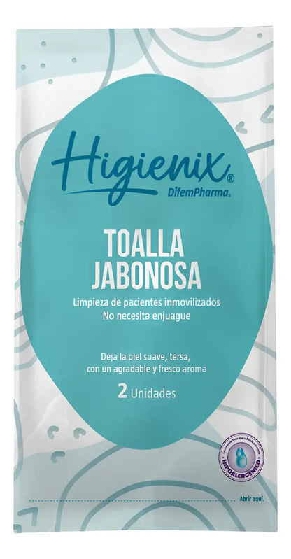 Toalla Jabonosa Higienix X 2 Unidades