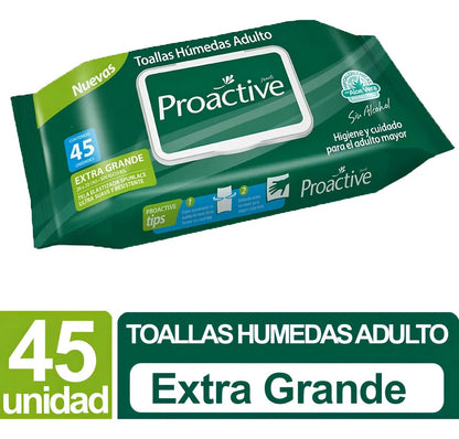 Toallas Húmedas Adulto Proactive