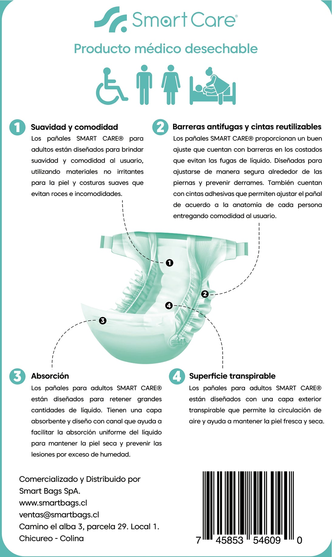 Pañales Adulto Premium L / G. Smart Care