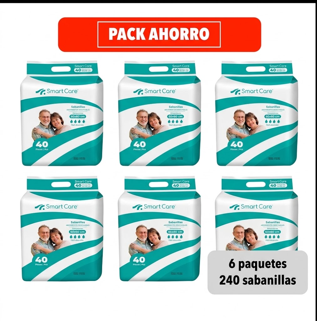 Sabanilla 60x60 cm 6 Paquetes.