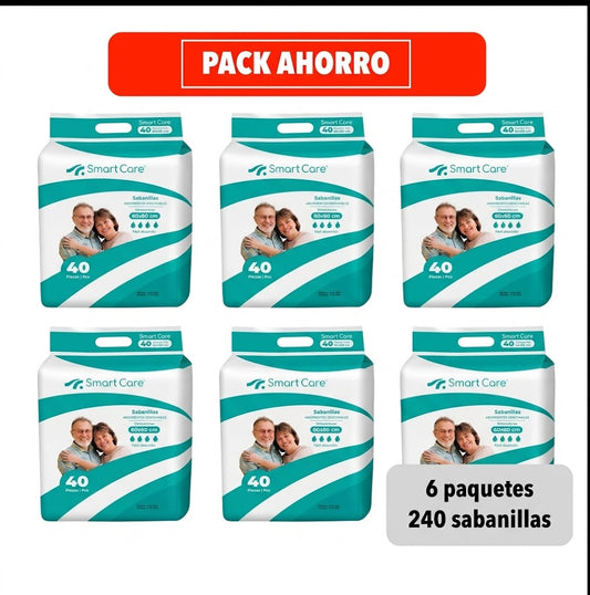 Sabanilla 60x60 cm 6 Paquetes.